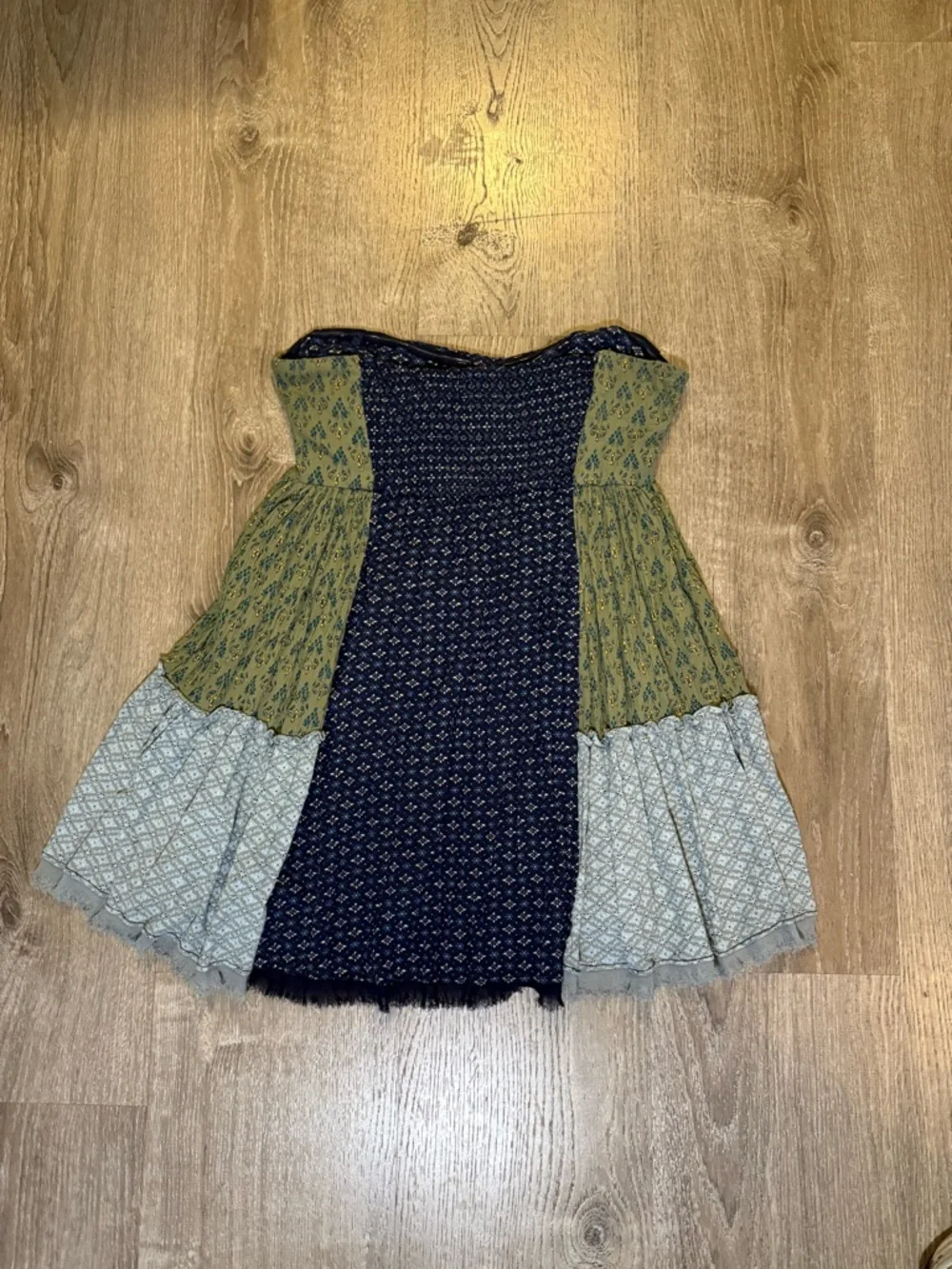 Free People Across The Sea Strapless Floral Tunic Top/mini dress - Picture 6 of 13